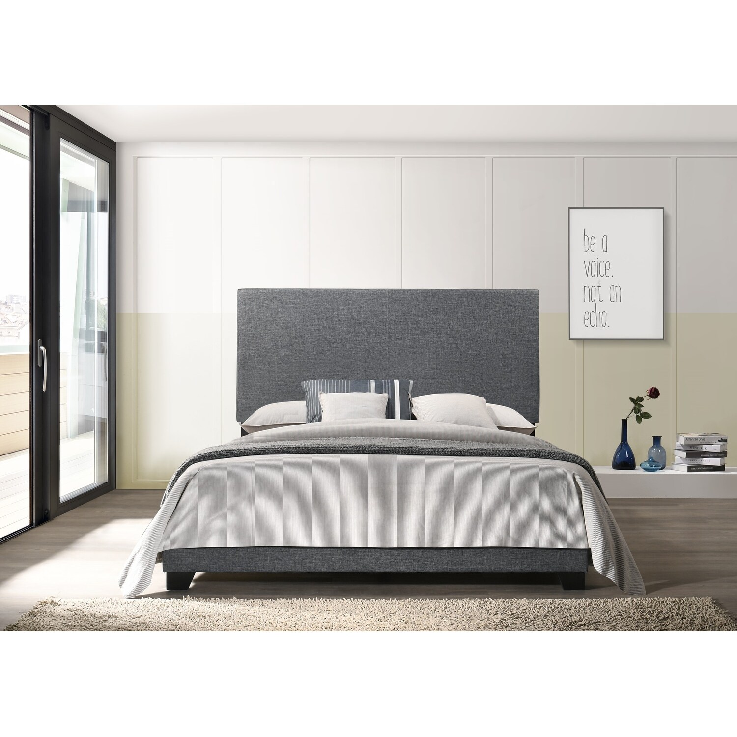 Hillsg upholstered clearance standard bed