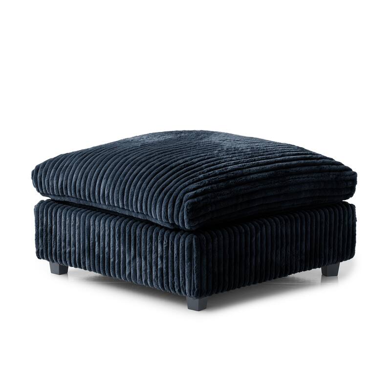 39.37'' Oversized Down Filled Overstuffed Upholstered Ottoman