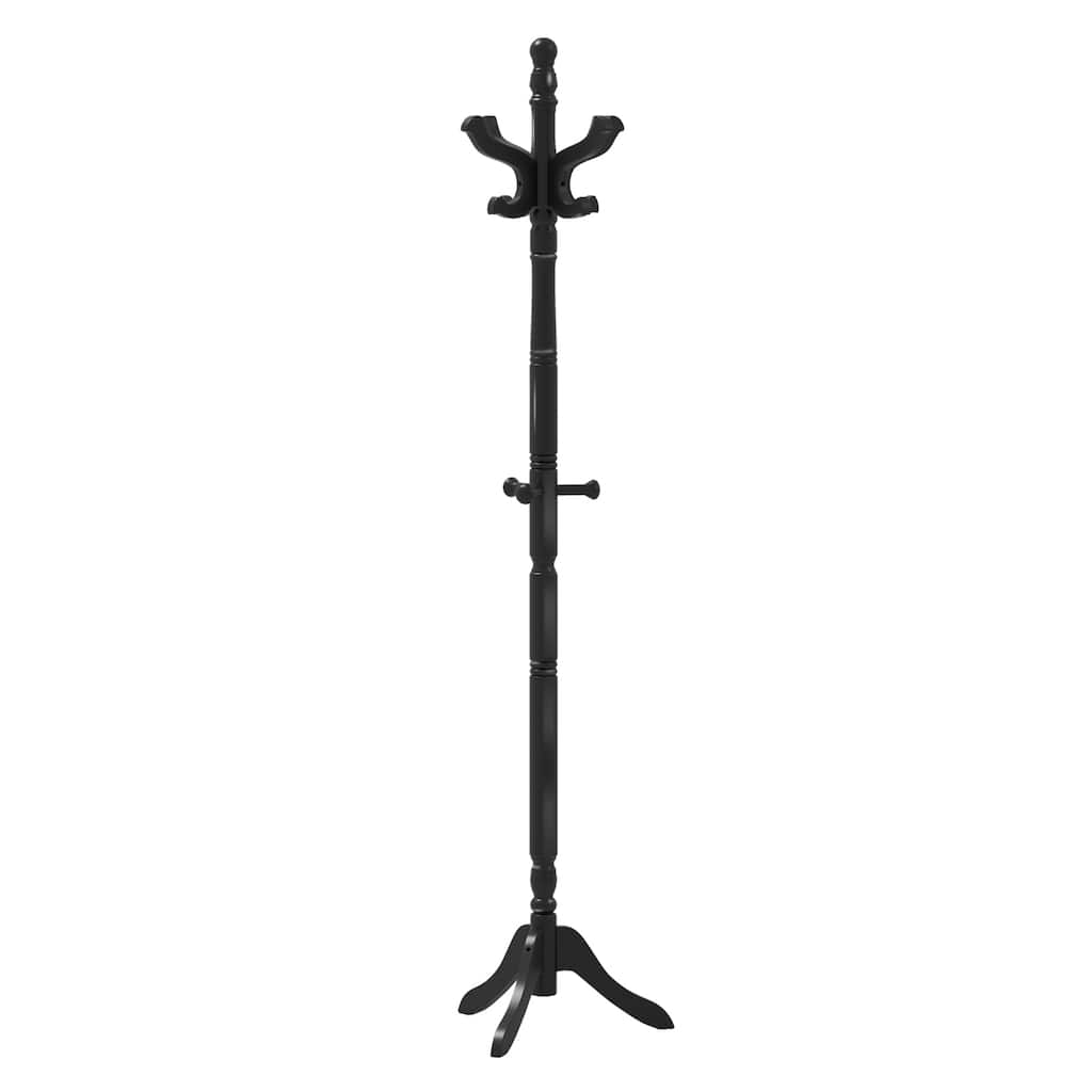 72" Height Adjustable Wooden Coat Rack Tree with 11 Heavy Duty Hooks and Tri-Leg Base for Bedroom or Entryway - 20" x 17" x 72"
