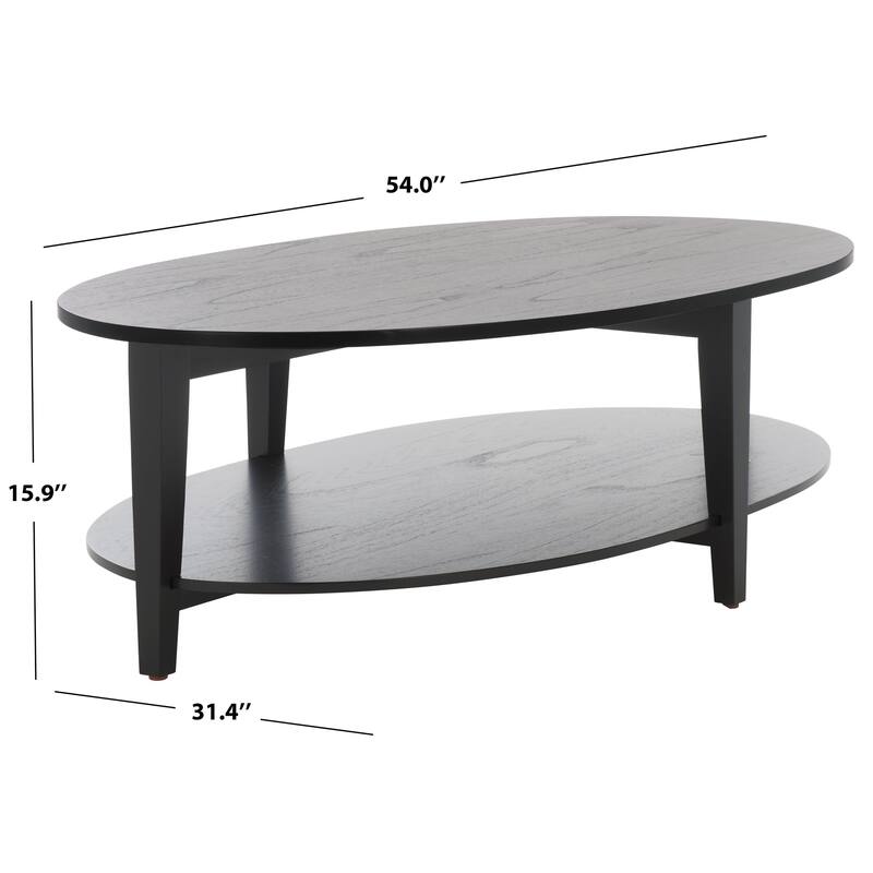 SAFAVIEH Couture Leonardi Oval Coffee Table - 54"W x 31"D x 16"H