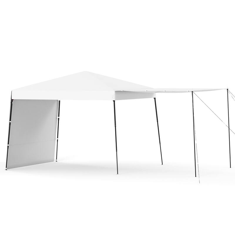 10x10 FT Pop-Up Canopy with 2 Sidewalls - Heavy-Duty Waterproof, UV-Resistant Tent for Outdoor Events, Markets & Gatherings