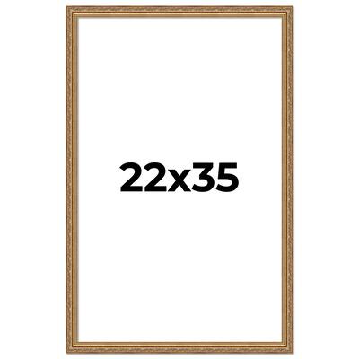 22x35 Frame Red Solid Wood Picture Frame Width 1.75 Inches | Interior Frame Depth 1 13/16 Inches