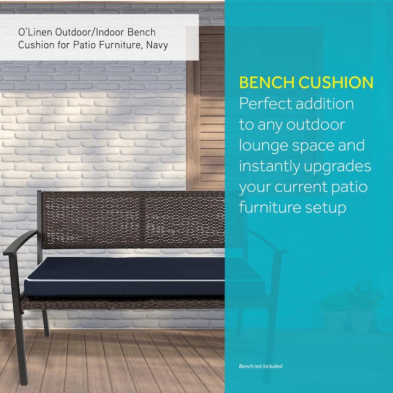 Outdoor/ Indoor Bench Cushion for Patio Furniture