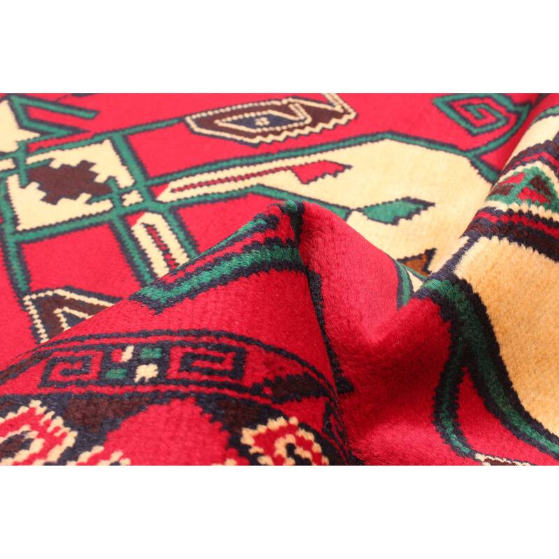 ECARPETGALLERY Hand-knotted Teimani Red Wool Rug - 2'9 x 4'9