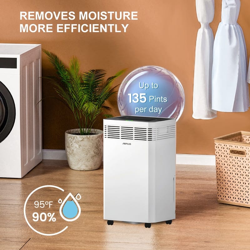 AIRPLUS 125 pt. 6,000 sq.ft. Commercial Grade Dehumidifiers with