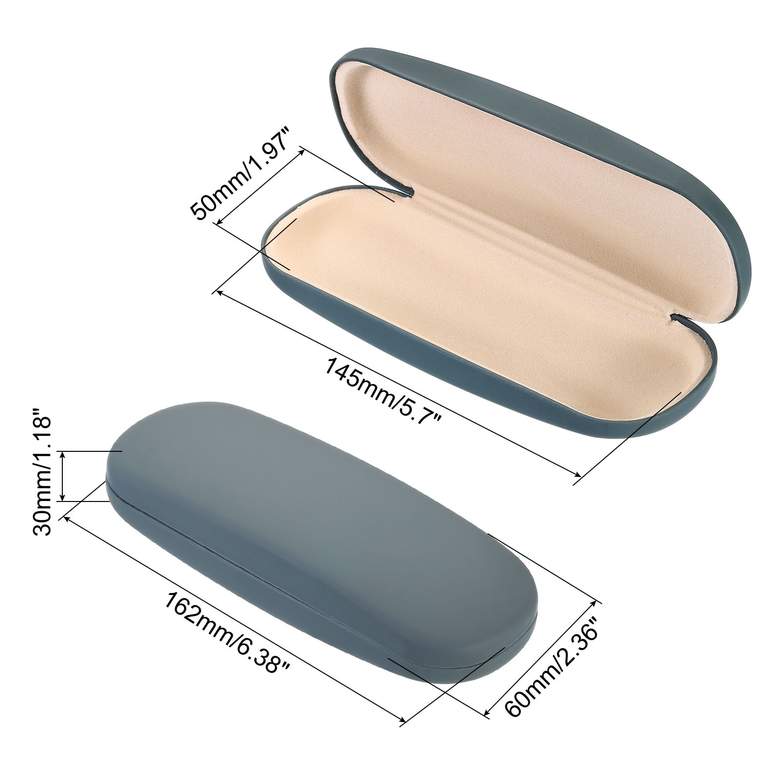 Glasses Case Hard Shell Eyeglass Case Unisex for Women Men Glasses Grey On Sale Bed Bath Beyond 38007708