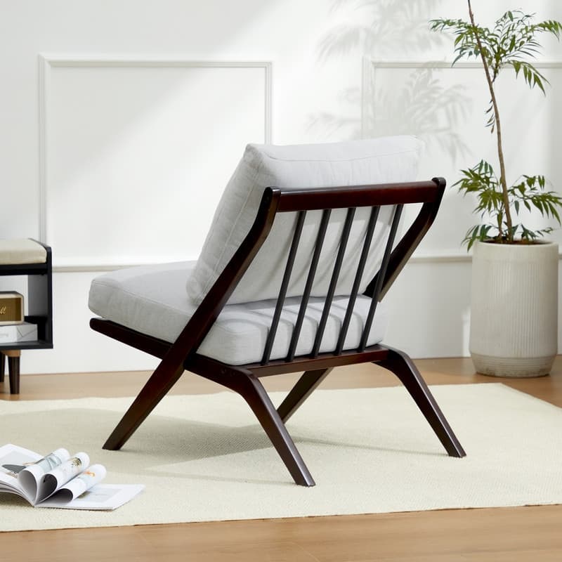 Modern Minimalist Solid Wood Lounge Chair