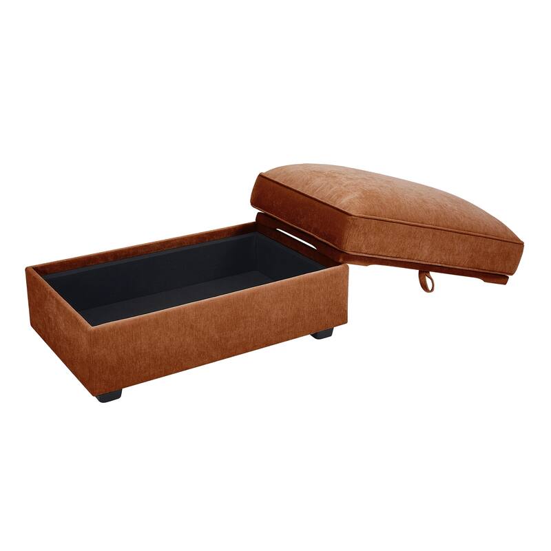 Ottoman -chenille for Living Room Bedroom