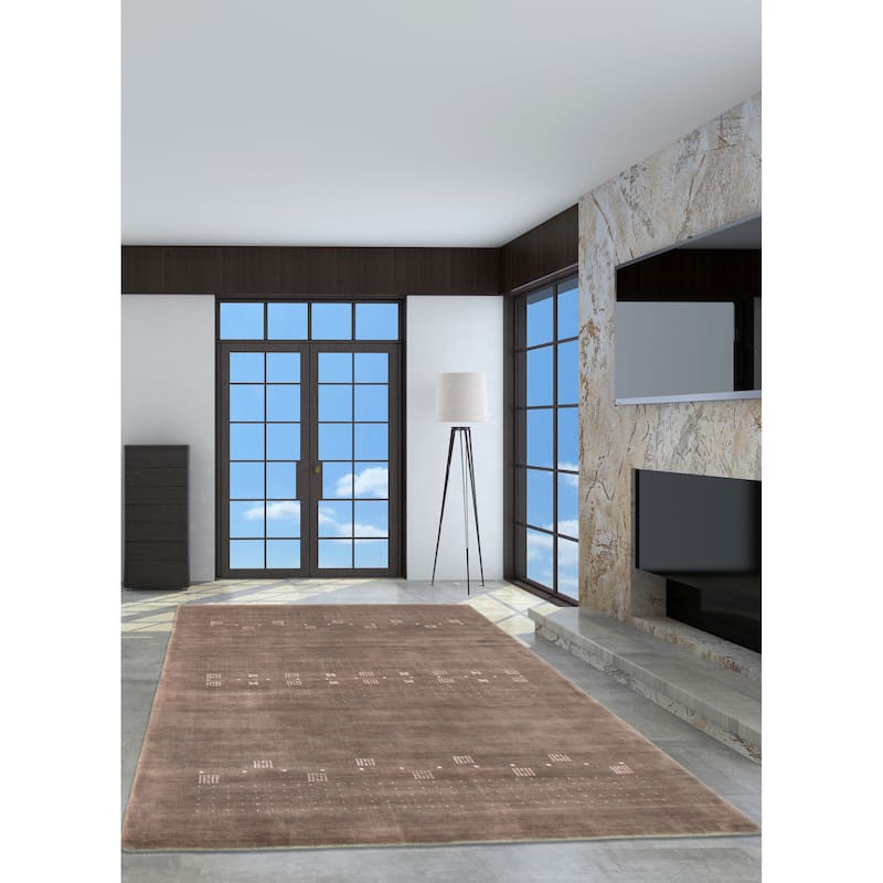 Kashkuli Gabbeh Grey Rug 4'7" x 6'6" - 4'7 x 6'6