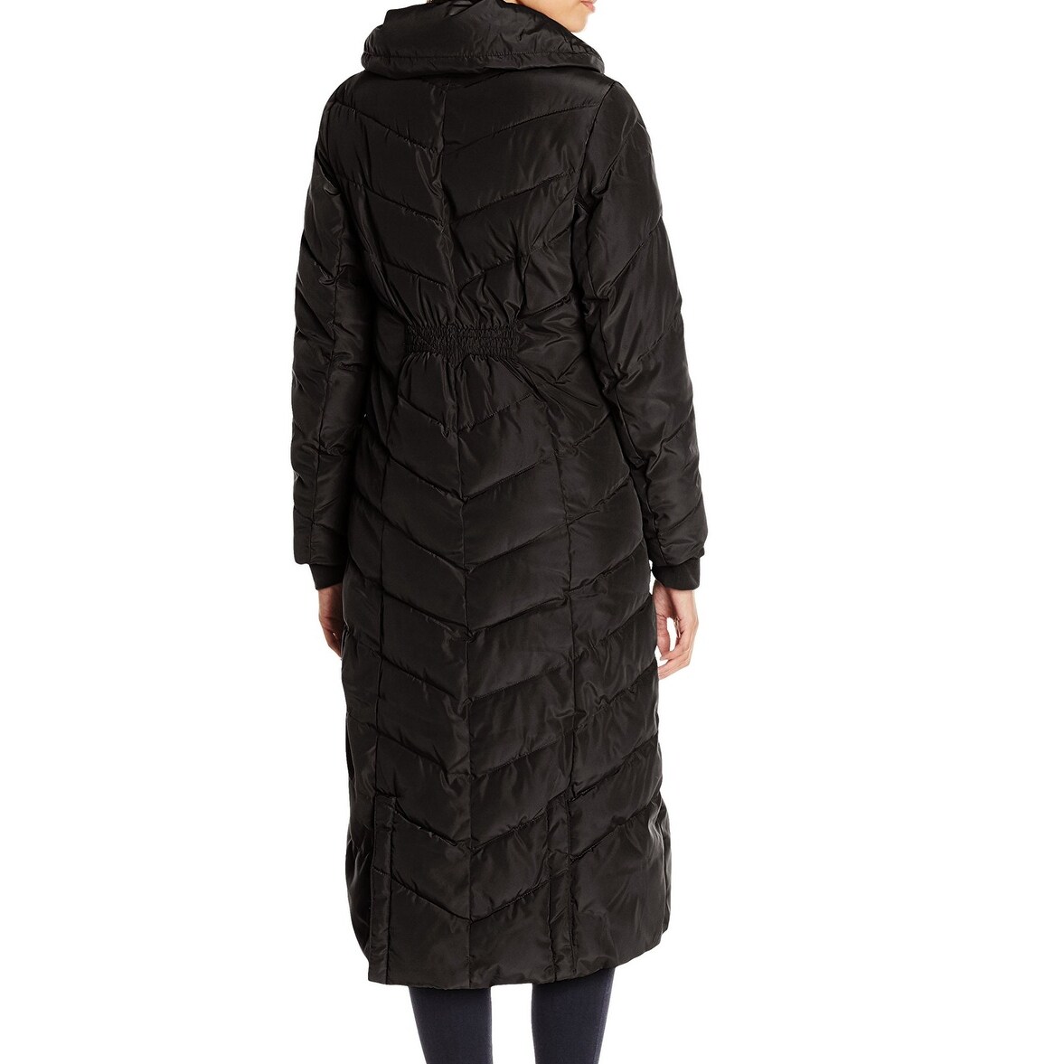 steve madden maxi puffer coat