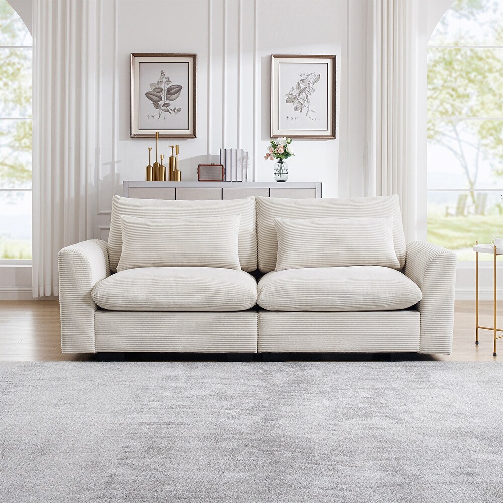 Beige suede couch discount