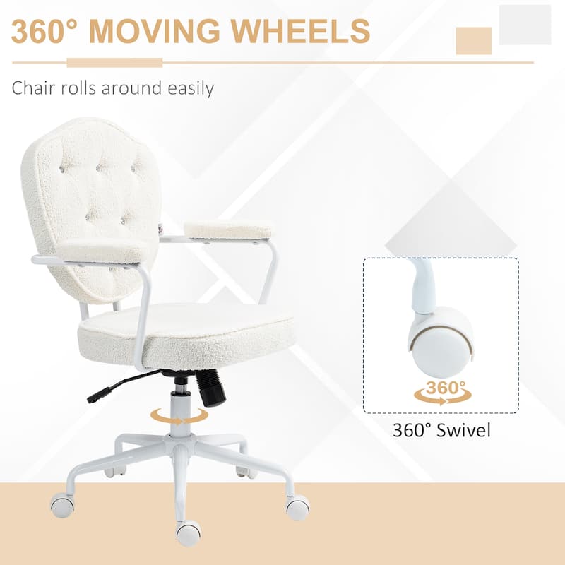 Stylish Velvet-Feel Swivel Vanity Chair with Rhinestone Back, Adjustable Tilt, and Wheels for Home Office or Bedroom