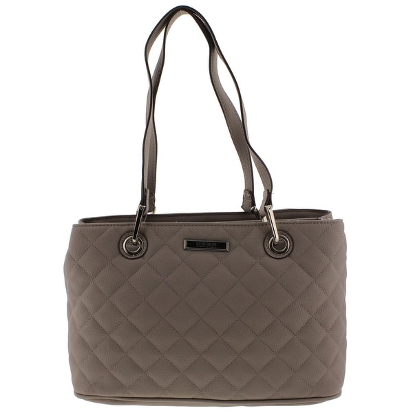 Kenneth Cole Reaction Womens Tina Satchel Handbag Faux Leather Kenneth Cole Reaction Womens Tina Satchel Handbag Faux Leather Quilted Medium