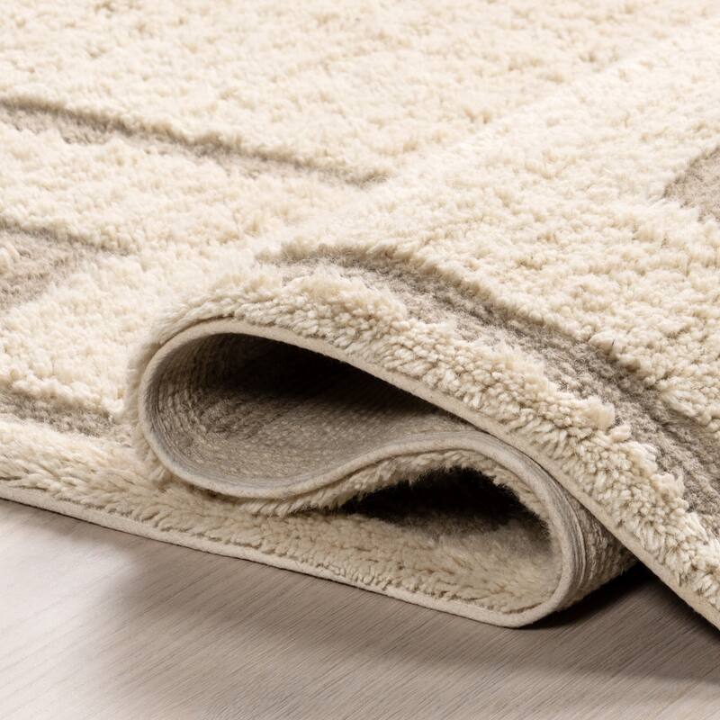 Nuloom Murray Geometric Wool Machine Washable Area Rug