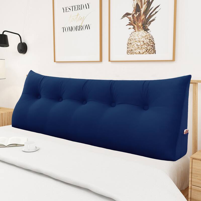WOWMAX Bed Rest Wedge Pillow Back Support Bolster Daybed Dorm Cushion