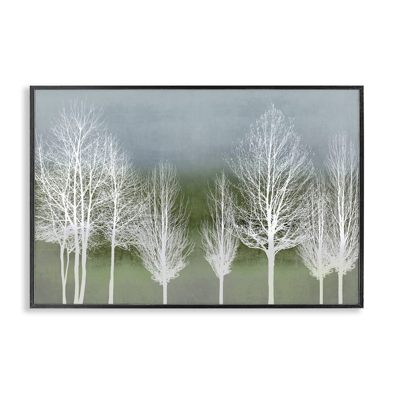 Stupell White Tree Impressions Framed Giclee Art Design By Kate Bennett - 30 x 20 - Black