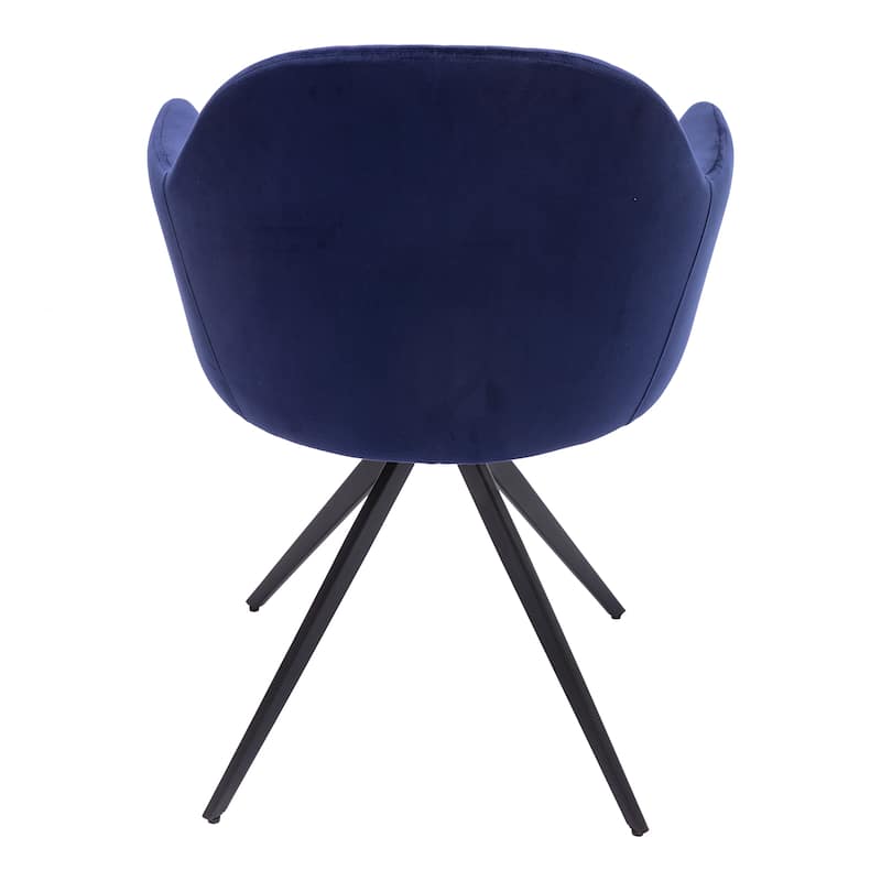 Rowe Swivel Arm Velvet Chair