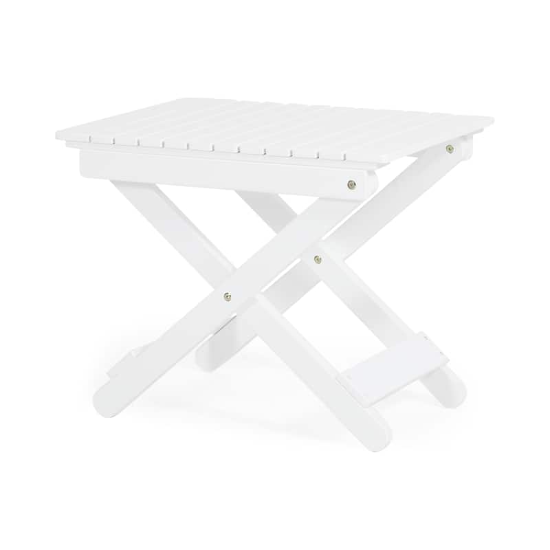 Malibu Outdoor Folding Side Table by GDFStudio - 22.75"W x 15"D x 18.5"H
