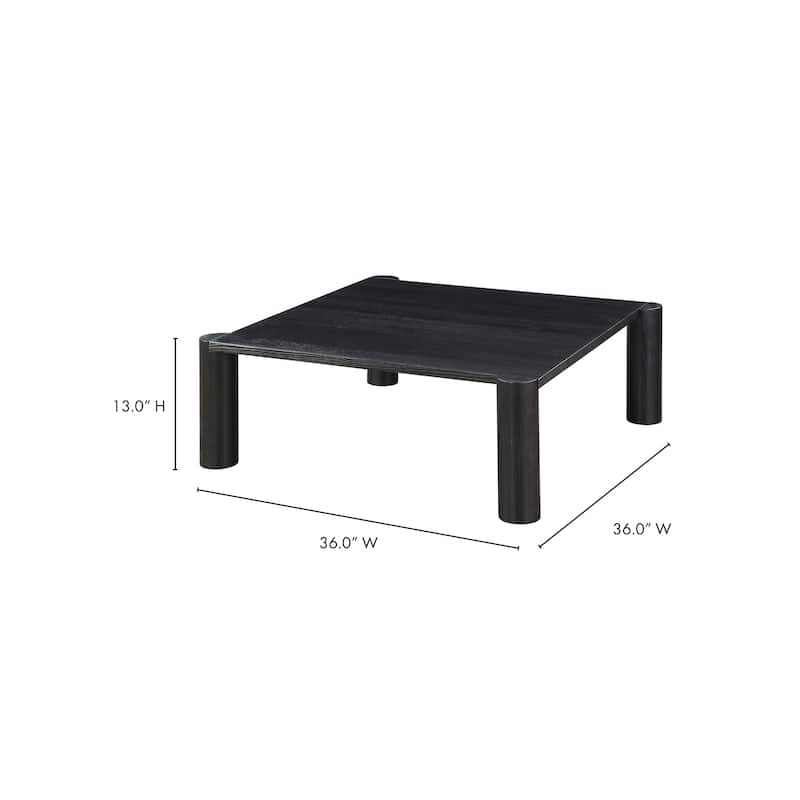 Aurelle Home Posy Modern Solid Oak Coffee Table