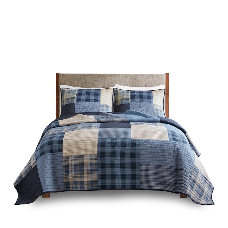 Woolrich Winter Hills Tan Oversized Cotton Quilt Set
