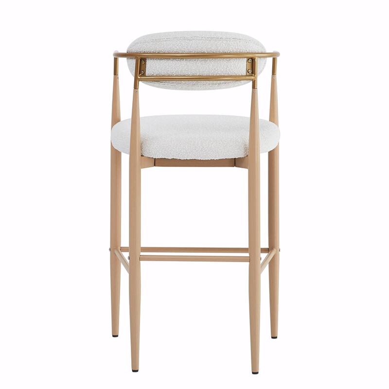 Modern Counter Stool Set - Comfortable, Sturdy Iron Frame