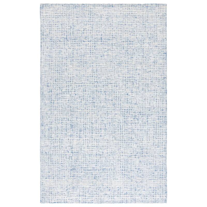 SAFAVIEH, Handmade Glamour Finnbjorg Modern Rug - 4' x 6' - Blue/Ivory