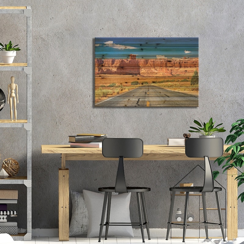 Scenic Drive Print On Wood by Philippe Hugonnard - Multi-Color