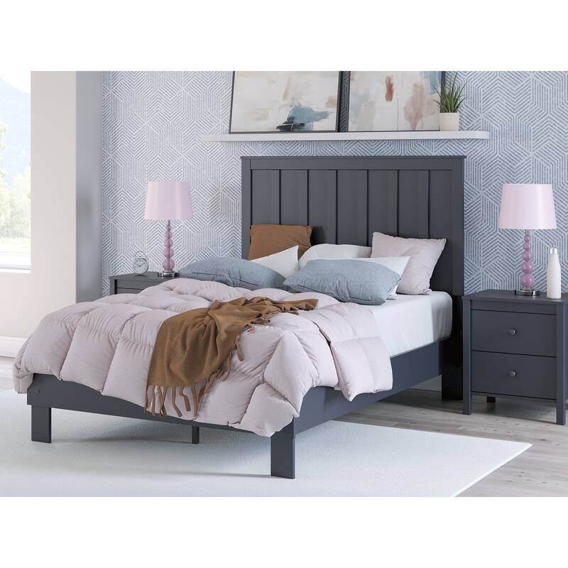 Signature Design by Ashley Simmenfort Dark Blue Platform Bed - Full