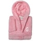preview thumbnail 26 of 78, Sweet Kids 100% Polyester SUPER PLUSH Double Brushed Hooded Bathrobe with White Bookman Monogram G - Large