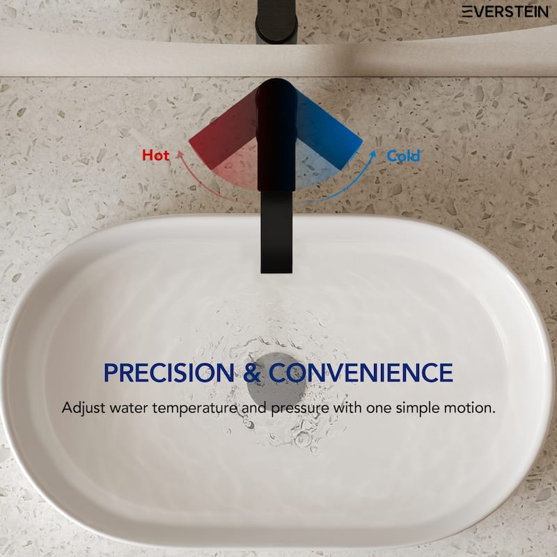 Modern Single-Hole Single-Handle Bathroom Faucet Vessel Sink Faucet