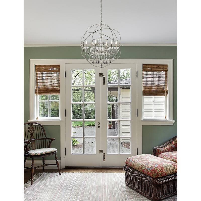 Royce Edge 6-Light Polished Nickel Chandelier
