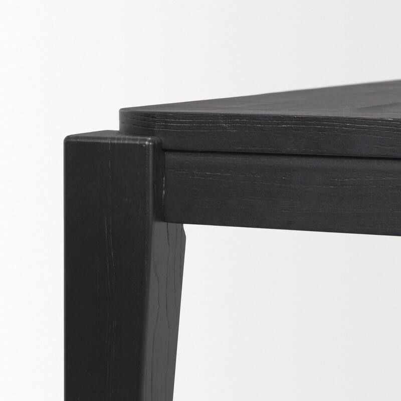 Teva Black Wood Rectangular 92" Dining Table - 92.0L x 39.0W x 30.0H