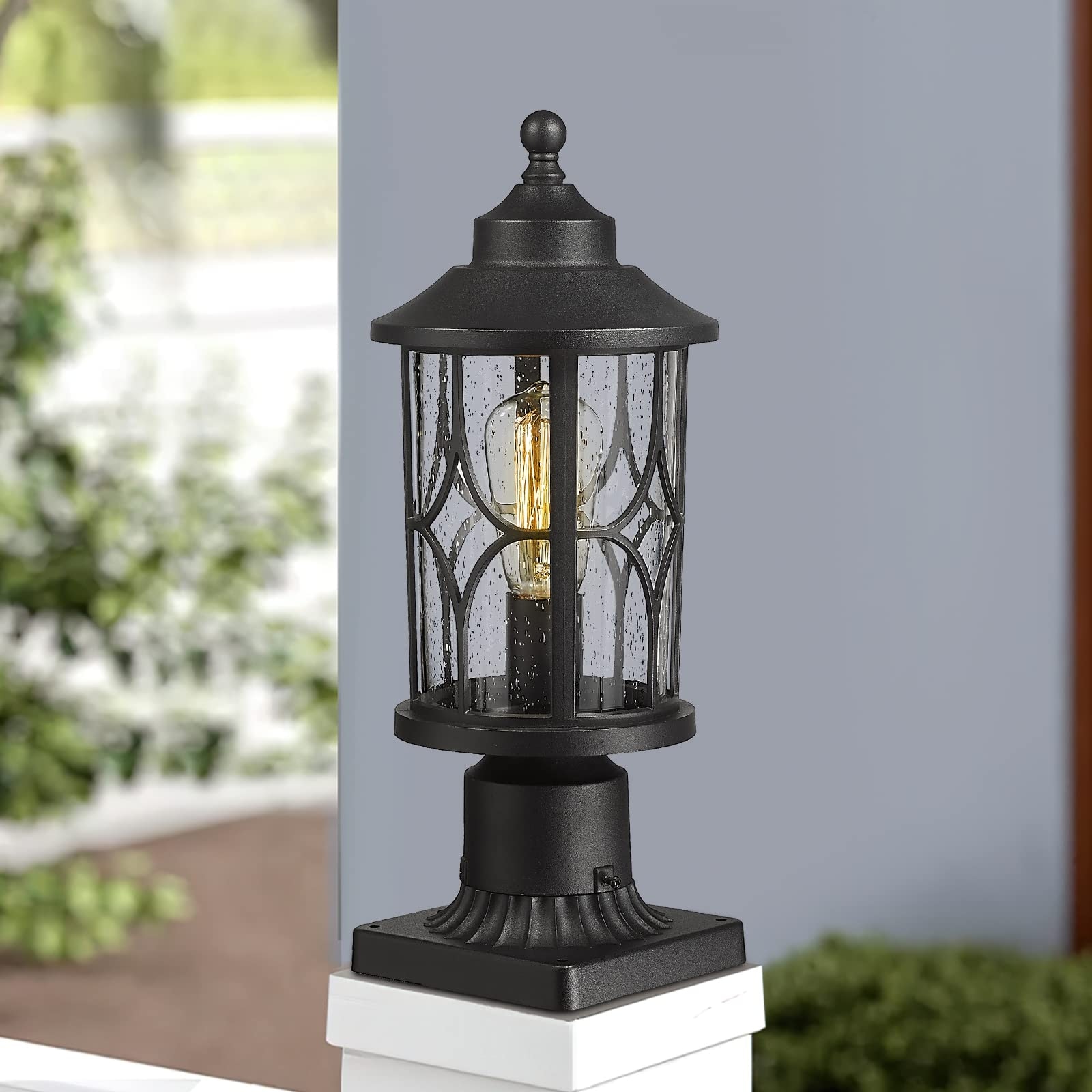 Lamp Post Outdoor Lighting, Seeded Glass On Sale Bed Bath  Beyond  36936902