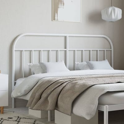 vidaXL 38.2 Inch Metal Headboard, Farmhouse Rustic Headboard Only