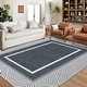 preview thumbnail 1 of 31, Area Rug Modern Washable Rugs for Living Room Bedroom Bordered Rugs Non-Slip Low Pile Rug 5'x7' - Grey