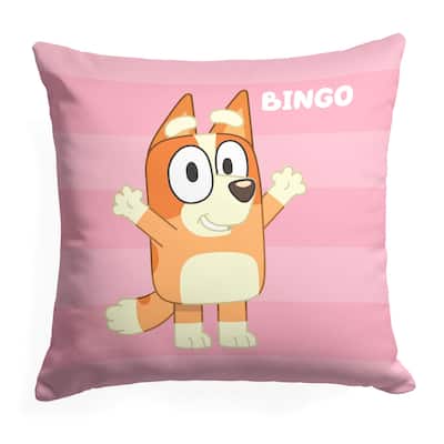 Bluey Roll Call Bingo 18 Inch Throw Pillow