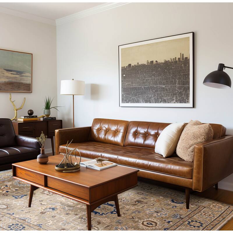 ECARPETGALLERY Hand-knotted Modern Oushak Sage Wool Rug - 8'1 x 10'3