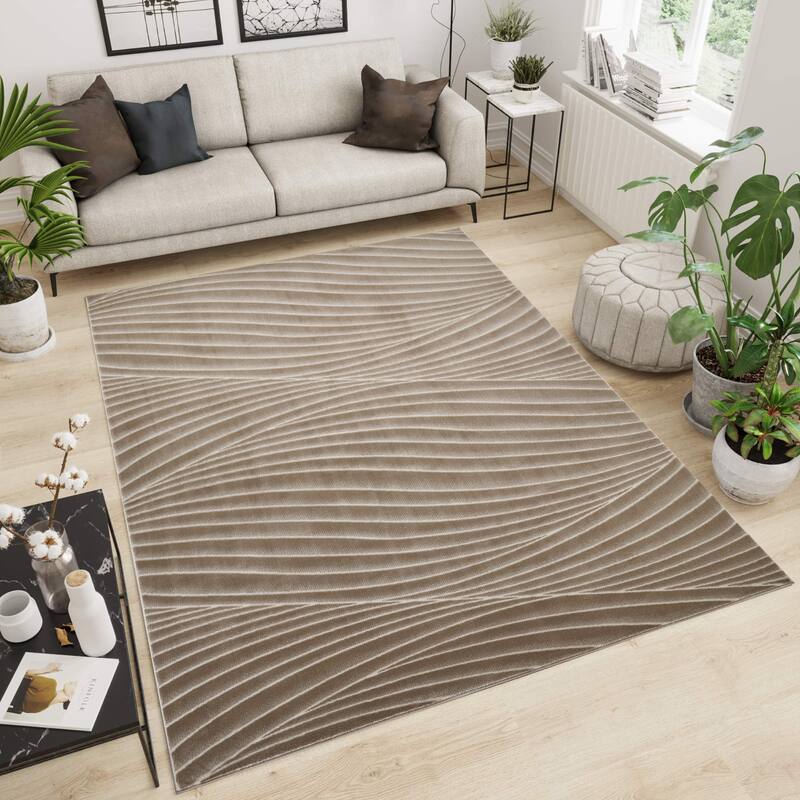 Omari Collection Abstract Traditional Area Rug