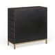 preview thumbnail 21 of 39, Contemporary Dark Brown Geometric Designed Wood Cabinet and Dresser Collection