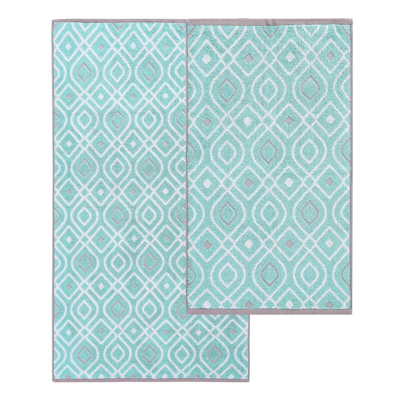 Modern Threads 6-Piece Yarn Dyed Oxford Towel Set