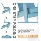 preview thumbnail 37 of 44, WINSOON 3-Piece All Weather HIPS Outdoor Folding Adirondack Chairs and Table Set