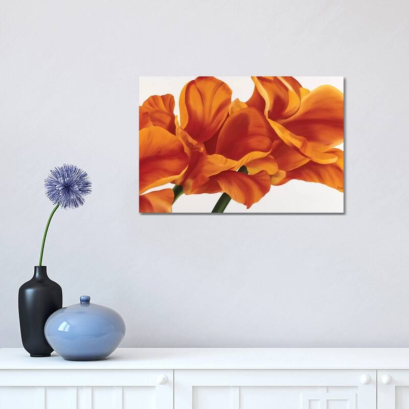 iCanvas "Fancy Flower II" by Yvonne Poelstra-Holzhaus Canvas Print - 12x18x1.5