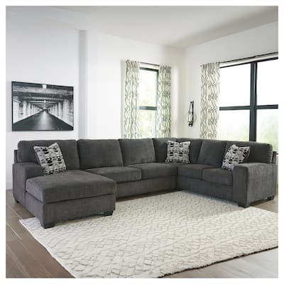 Ballinasloe Left Facing 3-Piece Sectional - Smoke