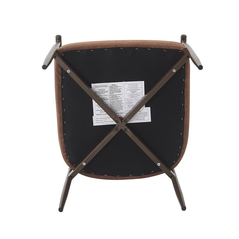 Christopher Knight Home - Thatch Iron-Frame Dining Armchairs with Upholstered Cushion (Set of 2)