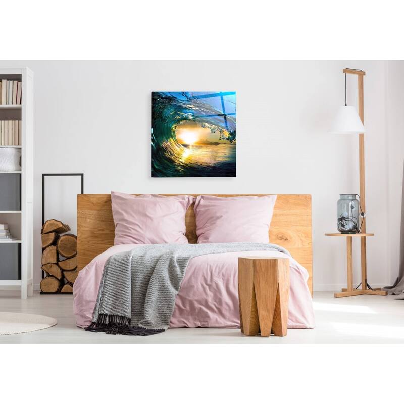 Epic Art 'The Language of Waves' Acrylic Glass Wall Art