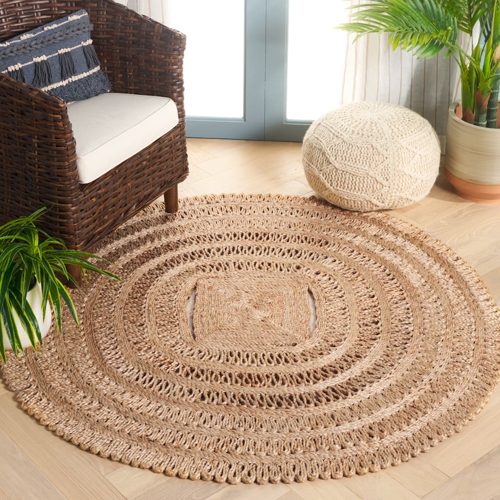 SAFAVIEH Natural Fiber Ever Farmhouse Country Cottage Jute Rug