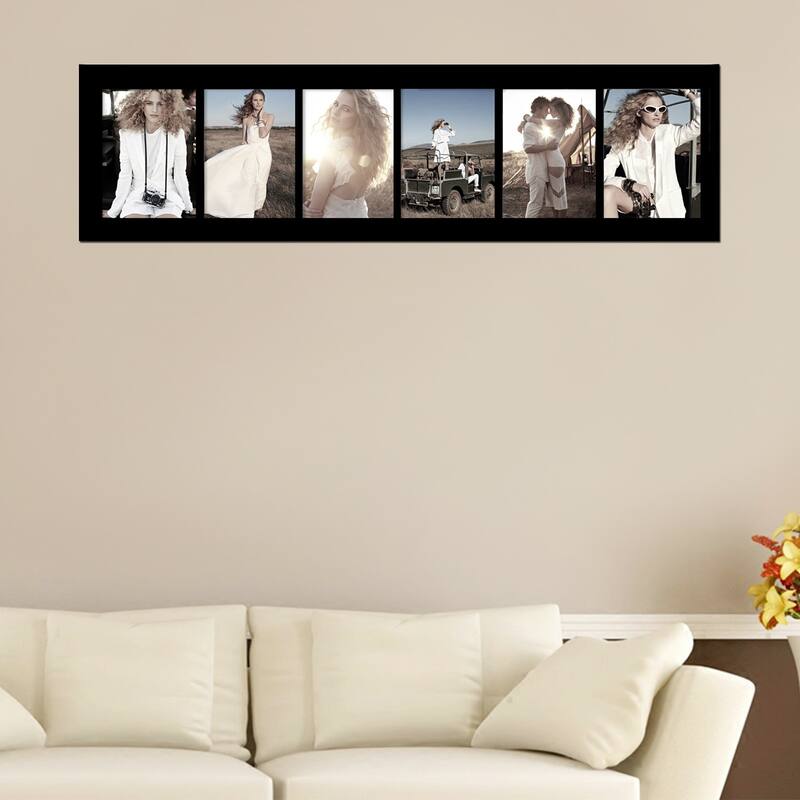 Adeco 6-opening Black 5x7 Collage Picture Frame