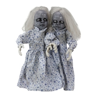 2.8Ft Twin Girls Halloween Standing Decoration