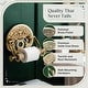 preview thumbnail 2 of 13, Vintage Brass Wall Mount Toilet Paper Holder 7.25 Inch with Wooden Roll - Renovators Supply