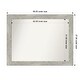 preview thumbnail 91 of 119, Dove Greywash Framed Non-Beveled Custom Wall Mirror, Bathroom Vanity Mirror Outer Size: 48 x 37